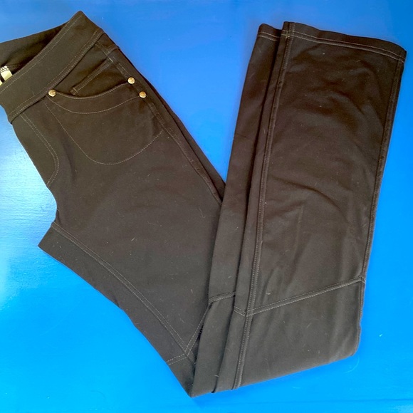 Athleta Pull-On Flair Pants size small Black BETTINA - Picture 1 of 6